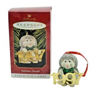 Hallmark Keepsake Ornament Fabulous Decade Collector's Series 1997 Hedgehog